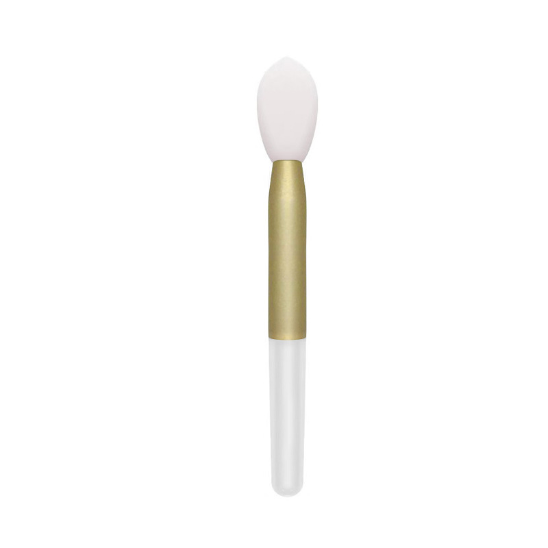 Mini cepillo de labios de silicona, desechable e independiente, para aplicar labial, máscara o sombra de ojos