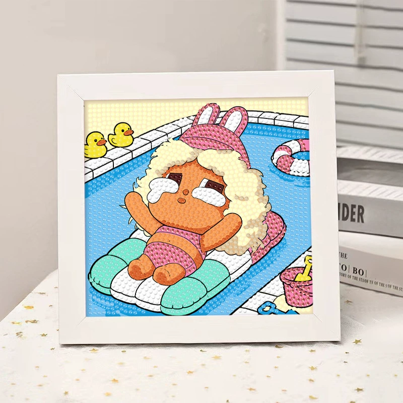 Набор для алмазной вышивки (Sanrio) Пикачу в раме, 17×17 см, комплект для полного стежка DIY
