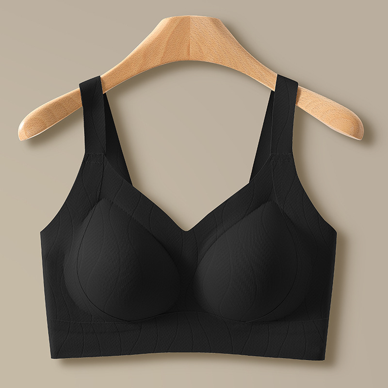 Ropa interior de espalda hermosa sin costuras, copa fija para mujer, sujetador de chaleco de soporte suave, sujetador antiflacidez, sin anillo de acero