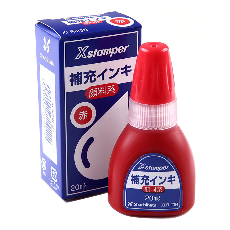 日本xstamper旗牌原子印鑑補充油万次印鑑墨xlr-20n浸透印鑑|undefined