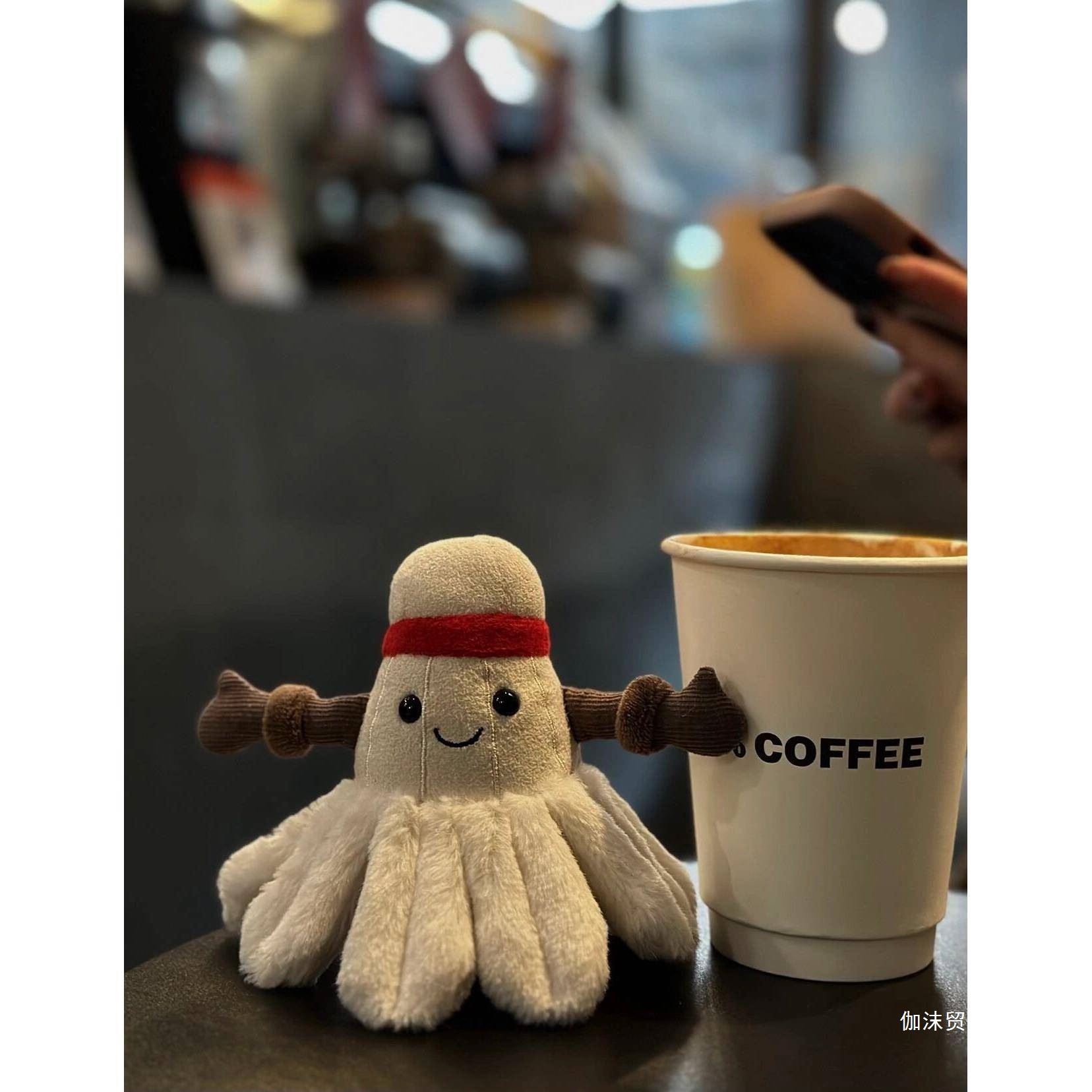 Sports plush doll for badminton
