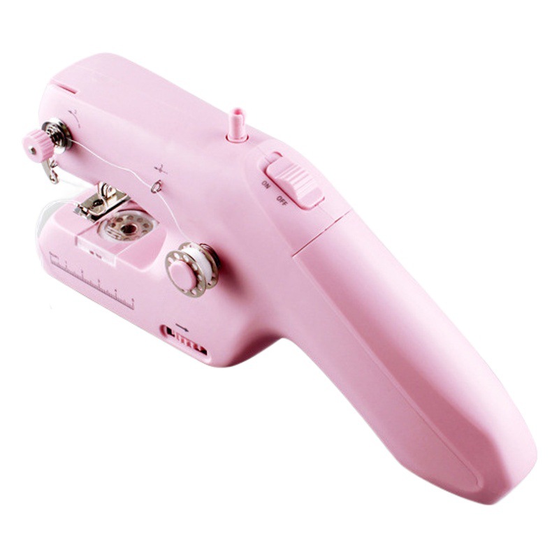 Transfronterizo en stock al por mayor máquina de coser ZDML-6 hogar Mini teléfono portátil eléctrico de doble línea máquina de coser