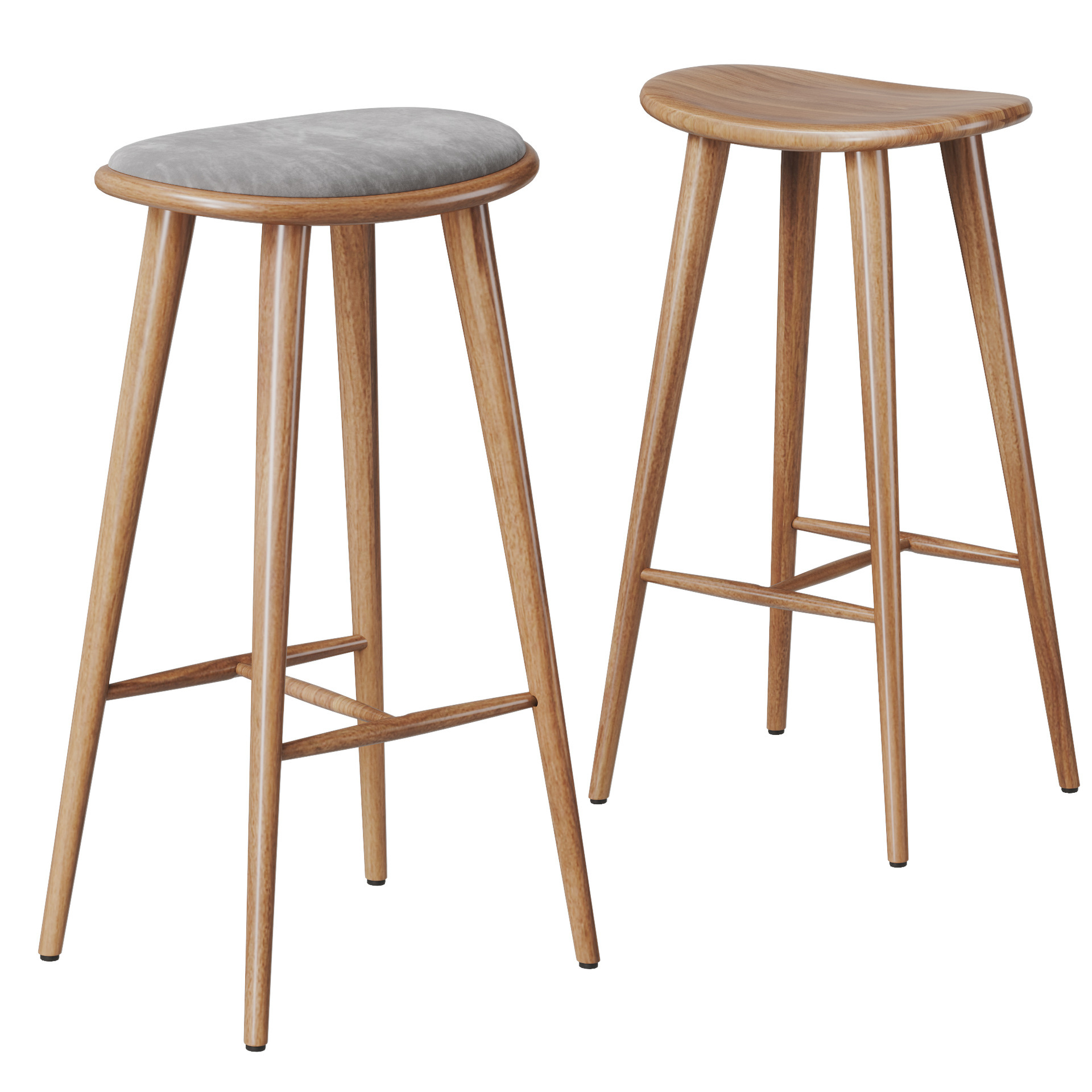 Nordic Bar Stools Modern High Stools Simple Bar Chairs Solid Wood Bar Stools Home Island Stools Restaurant Bar Chairs