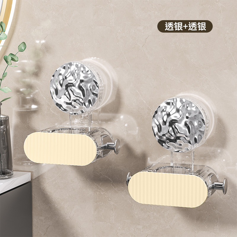 Ventosa fregona pared colgante clip Punch-libre fuerte adhesivo inodoro baño fregona estante escoba hebilla estante fijo