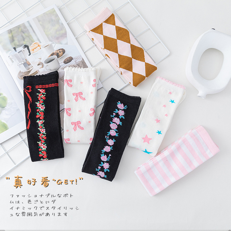 Lolita Japanese Style Over-The-Knee Long Socks Cotton Student Beautiful Legs Dance Socks Women's Socks Trendy Winter