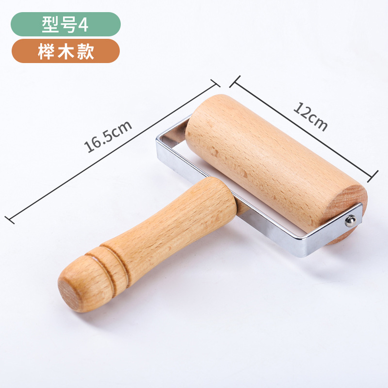 En stock rolling pin artefacto de cuero rodillo de una sola mano de madera maciza rodillo de ahorro de mano de obra al vapor bollo relleno dumpling piel image 10