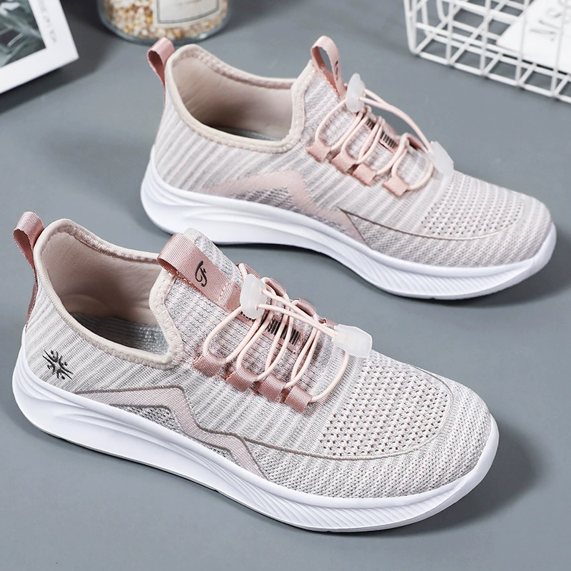 Женская обувь дышащая мягкая подошва повседневная весна 2024 новая одиночная обувь оптом