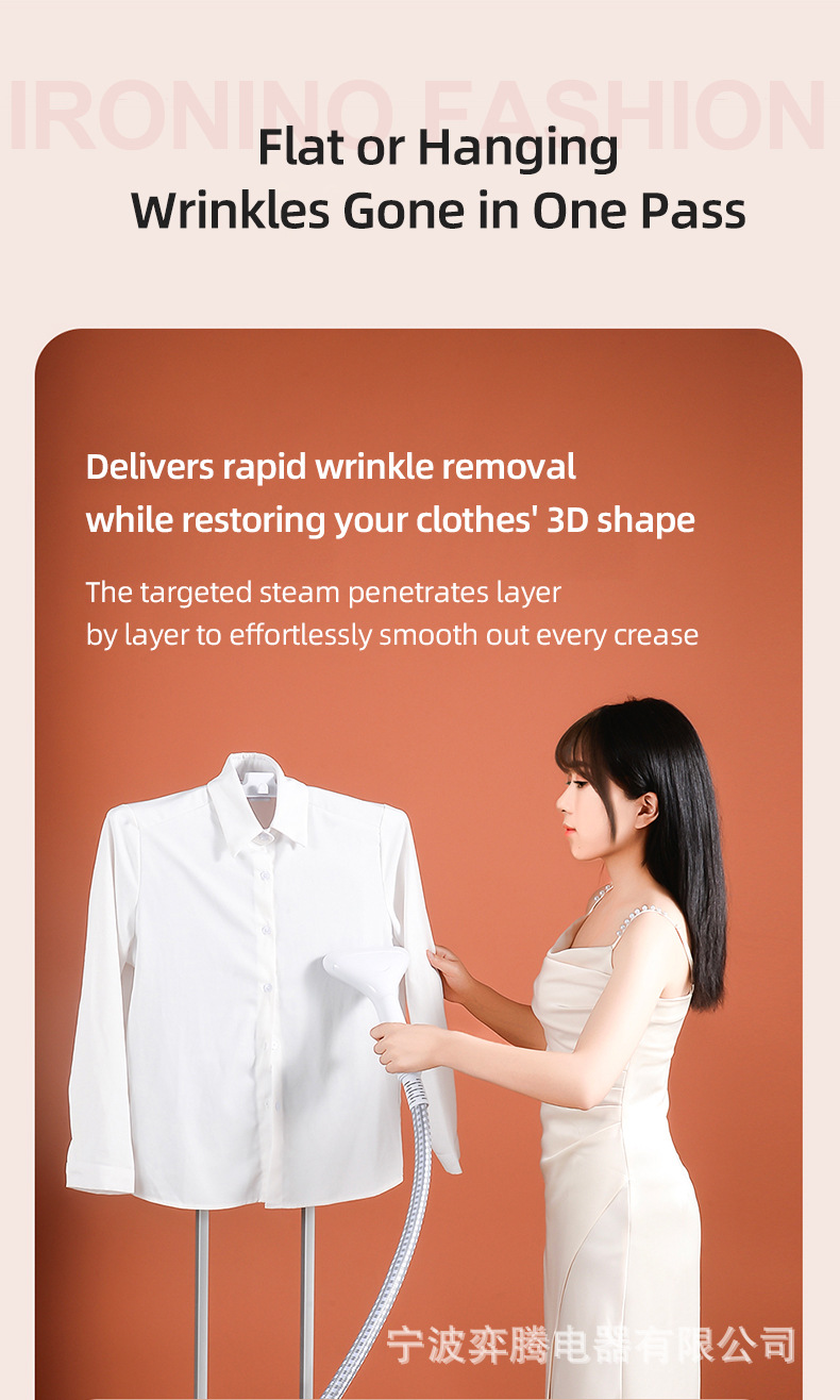High-power Standing Garment Steamer蒸汽熨衣机欧美英规现货