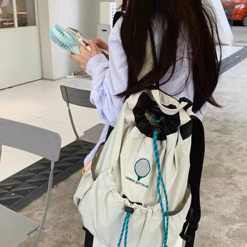 Korean Version New Badminton Backpack for Men and Women, Lightweight Hiking, Leisure Cycling, Sports Travel Backpack, Tennis Backpack