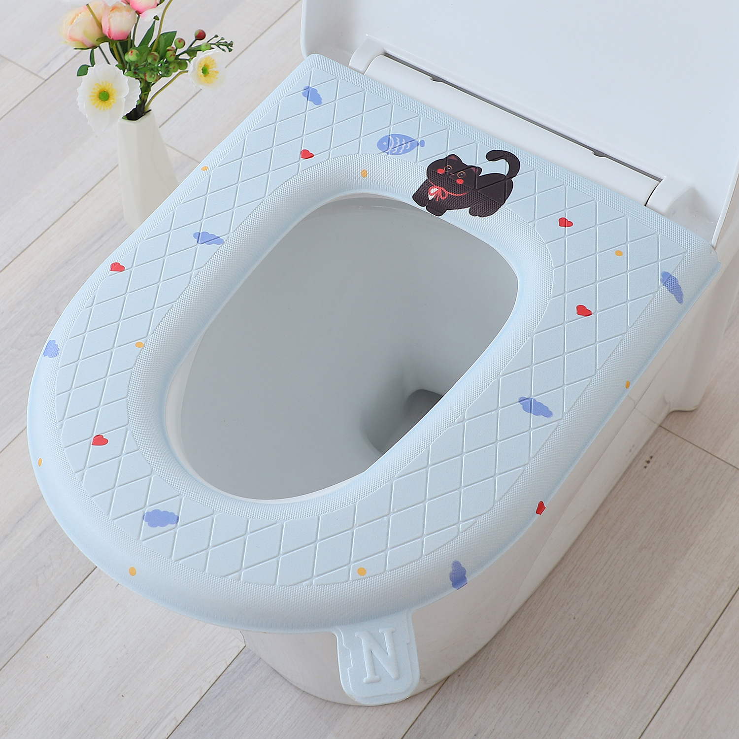 Mèo yêu màu xanh không thấm nước mở rộng / 40*47