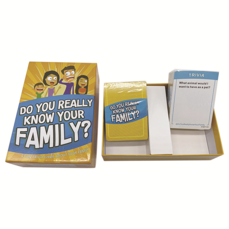 ボードゲームカード Do You Really KnowYourFamily ダイアログオープナー ファミリーパーティーゲーム|undefined