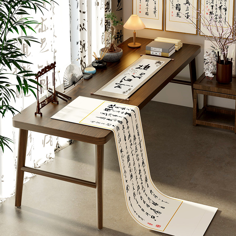Mingzheng Furniture Factory Solid Wood Desk Calligraphy Table Home Computer Table Balcony Desk Learning Writing Table Work