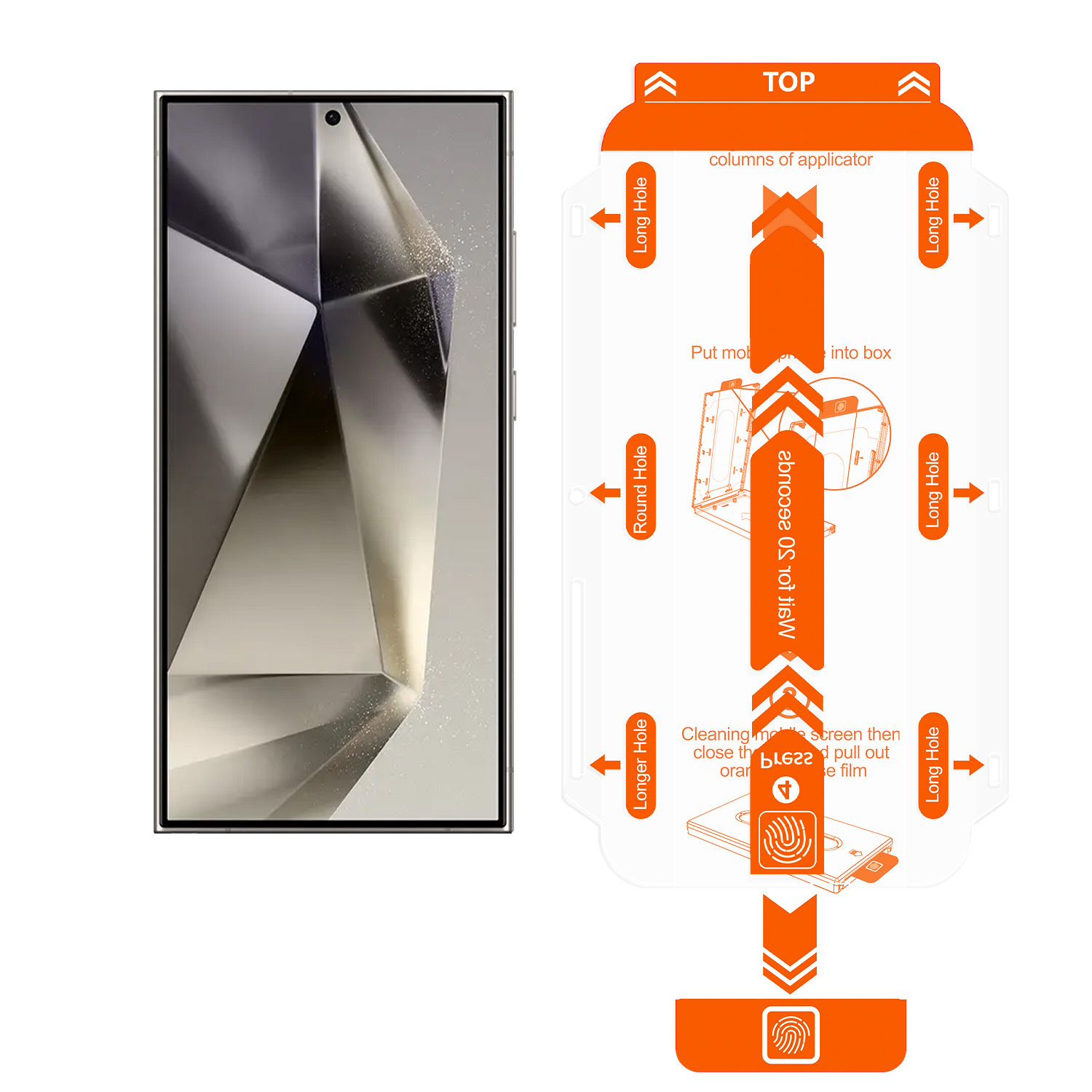 Película Protectora de Pantalla de Alta Definición para Samsung s25U/S24+/S23+/S26U, Antipolvo, Anti-caídas