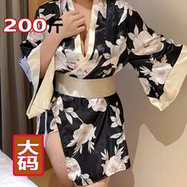 内衣 可爱日式印花和服式睡衣古风汉服浴袍套装