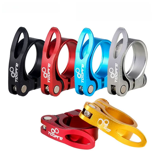 Bicycle Seat Pipe Clip Quick-release Seat Pipe Clip Mountain Bike Seat Rod Clip Quick-release Buckle Universal Saddle Fixing Clamp Ring