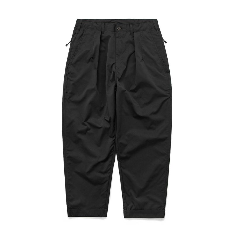 TRSメンズウェア | 25SS 日本風カジュアル テフロン加工 防水・防汚・防風 ゆったりダブルプリーツ テーパードカジュアルパンツ チノパン メンズ|undefined