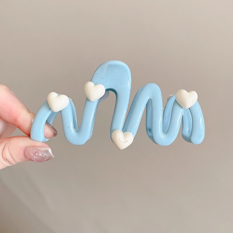 Accesorios para el cabello de pinza de tiburón de acrílico grande de Corea, clip de agarre para el cabello de disco simple, tocado de horquilla de cabeza femenina al por mayor