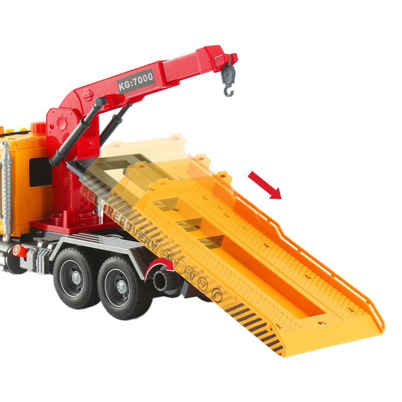 Jinjia негабаритная спасательная машина инерционная Инженерная машина подъемный кран детский игрушечный автомобиль транспорт мальчика прицеп модель автомобиля