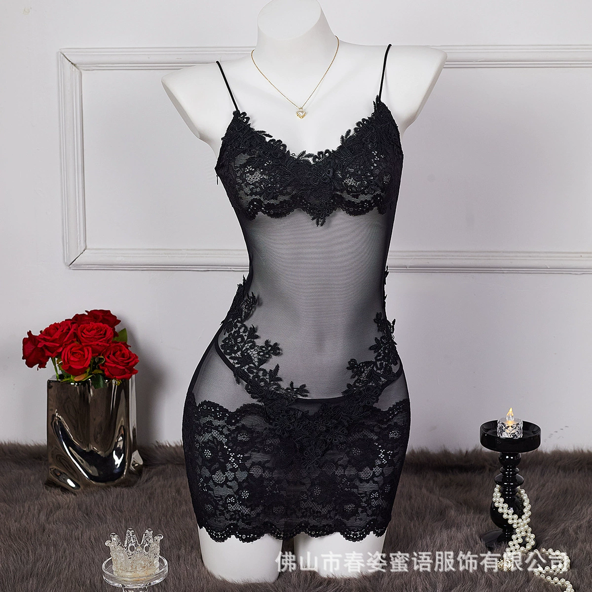 Кружевное сетчатое платье с прозрачными вставками, без рукавов, облегающее, подчеркивающее бедра, сексуальное платье для девушек, короткий костюм-юбка