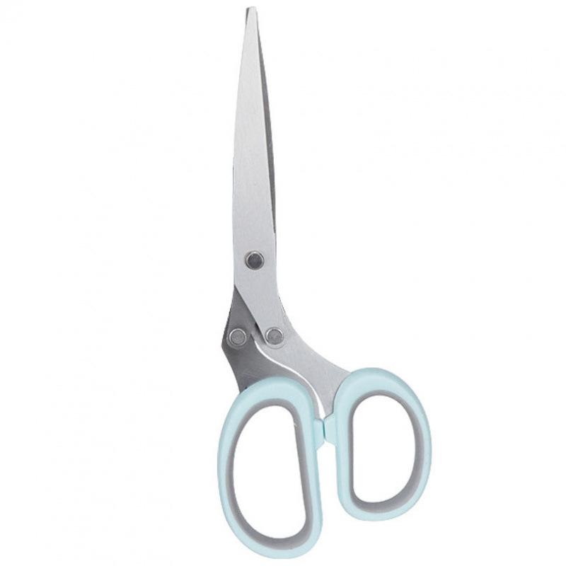 Cocina de cinco capas tijeras de cebolla de acero inoxidable multifuncional de papel triturado tijeras de alimentos de cebolla, cientro, tijeras de alimentos suplementarios para niños