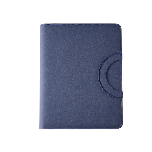 A4 Zippered Briefcase Real Estate Sales Professional Lead Generating Folder with Leather Clasp and Spiral Binding, Manager's Customizable Briefcase