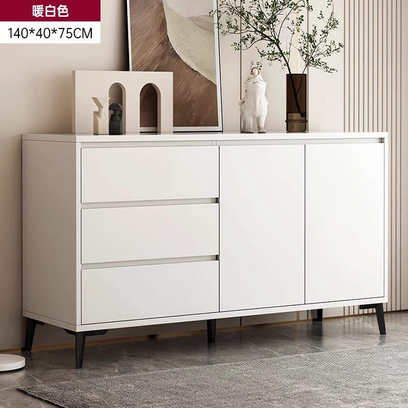 Armario de comedor armario de almacenamiento armario de sala de estar contra la pared armario moderno simple dormitorio armario de almacenamiento blanco