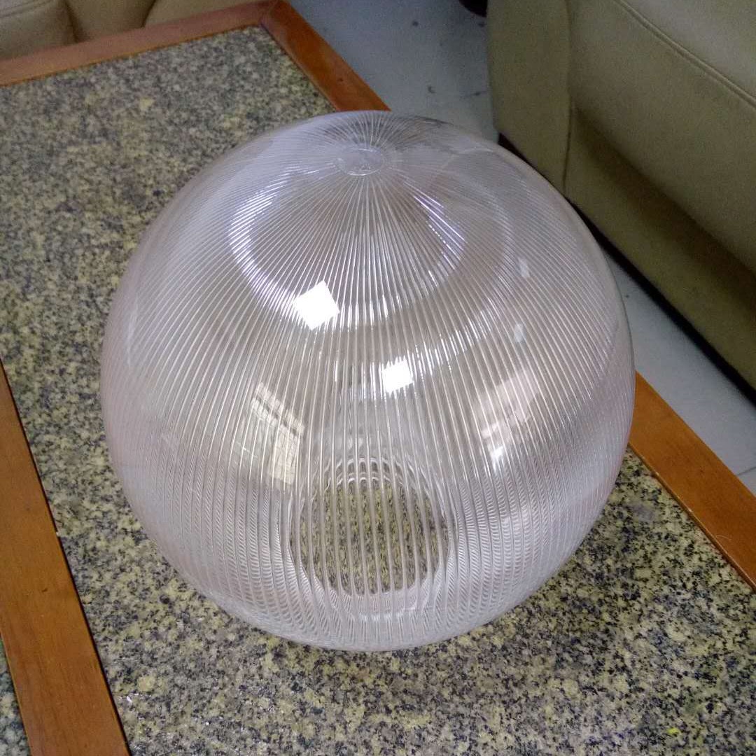 투명 스트라이프 볼 벽 램프 200MM 둥근 갓점 나사 PMMA 아크릴