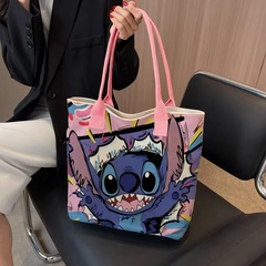 新しいスタイルのステッチバッグ漫画パターンショルダーバッグレディーストートバッグ多用途クロスボーダーバッグユニセックスバッグ