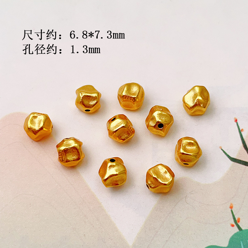 S925 Silver Gold-Plated Spacer Beads, Spacer Discs, Barrel Beads, Ufo Straight Tube Accessories, Jewelry Accessories, Bracelet Charms, DIY Semi-Finished Products
