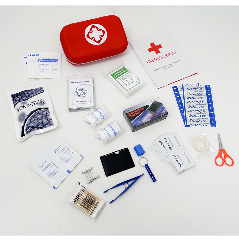 Cross-Border Export Eva Emergency Kit Set 45-Piece Set for Home and Car Emergency Kit Set Outdoor Portable Rescue Kit
