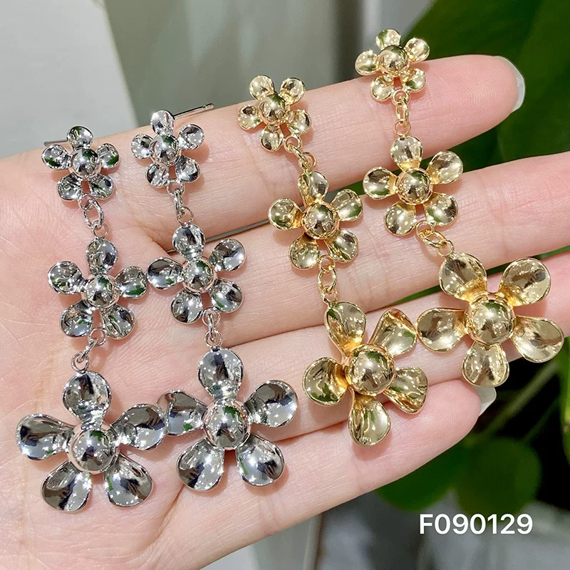 (Cross-border trading), earrings, flowered, European style