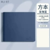 Leather-bound square book/100 sheets] Grow with you - [Deep Sea Blue] Blank version