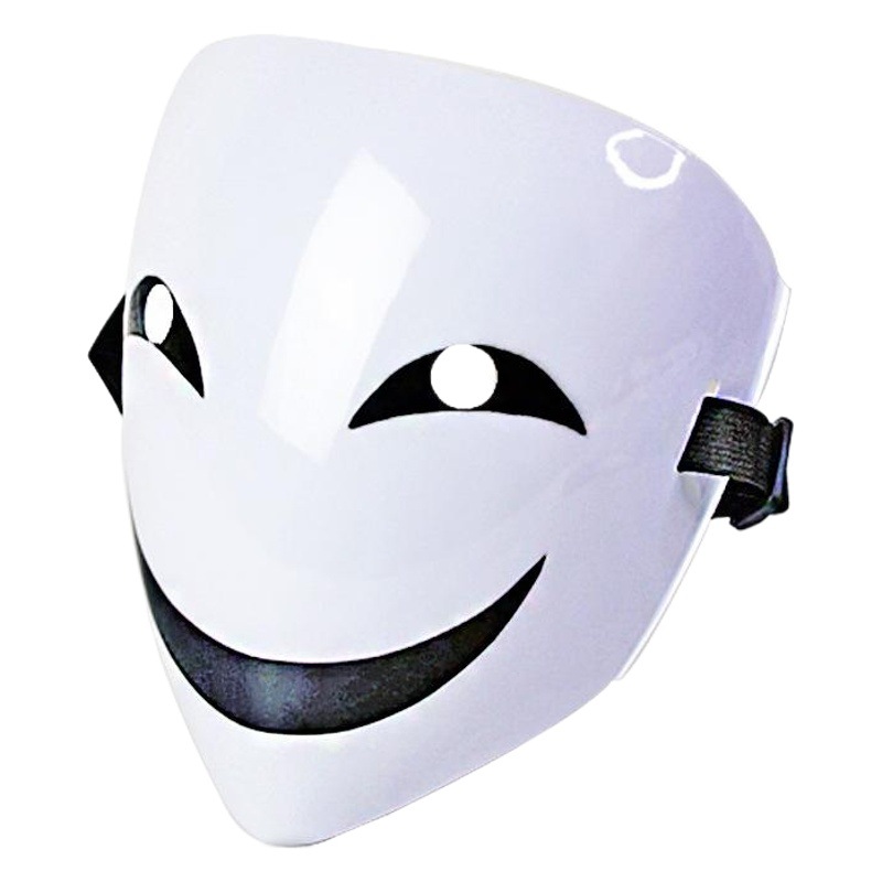 Nueva Máscara de PVC con Forma de Bala, Máscara de Payaso con Forma de V, Máscara de Asesino de Contratos de Plástico Negro, Maquillaje de Halloween