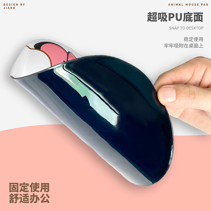 Alfombrilla de ratón almohadilla de muñeca de silicona tamaño pequeño lindo niños y niñas computadora de dibujos animados de Oficina Juego de mesa pad soporte de muñeca