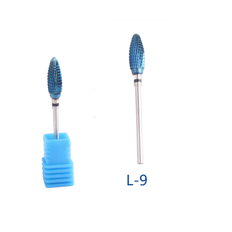 Transfronterizos para la pintura de uñas de acero de tungsteno azulizado, molienda de maíz de acero de tungsteno, molienda eléctrica, broca de desmontaje de uñas