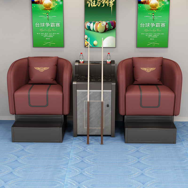 Sala de billar de alta calidad, sofá de observación de pelota, sala de billar, sofá de mesa, silla de mesa, sala de billar de autoservicio, sofá de mesa de té