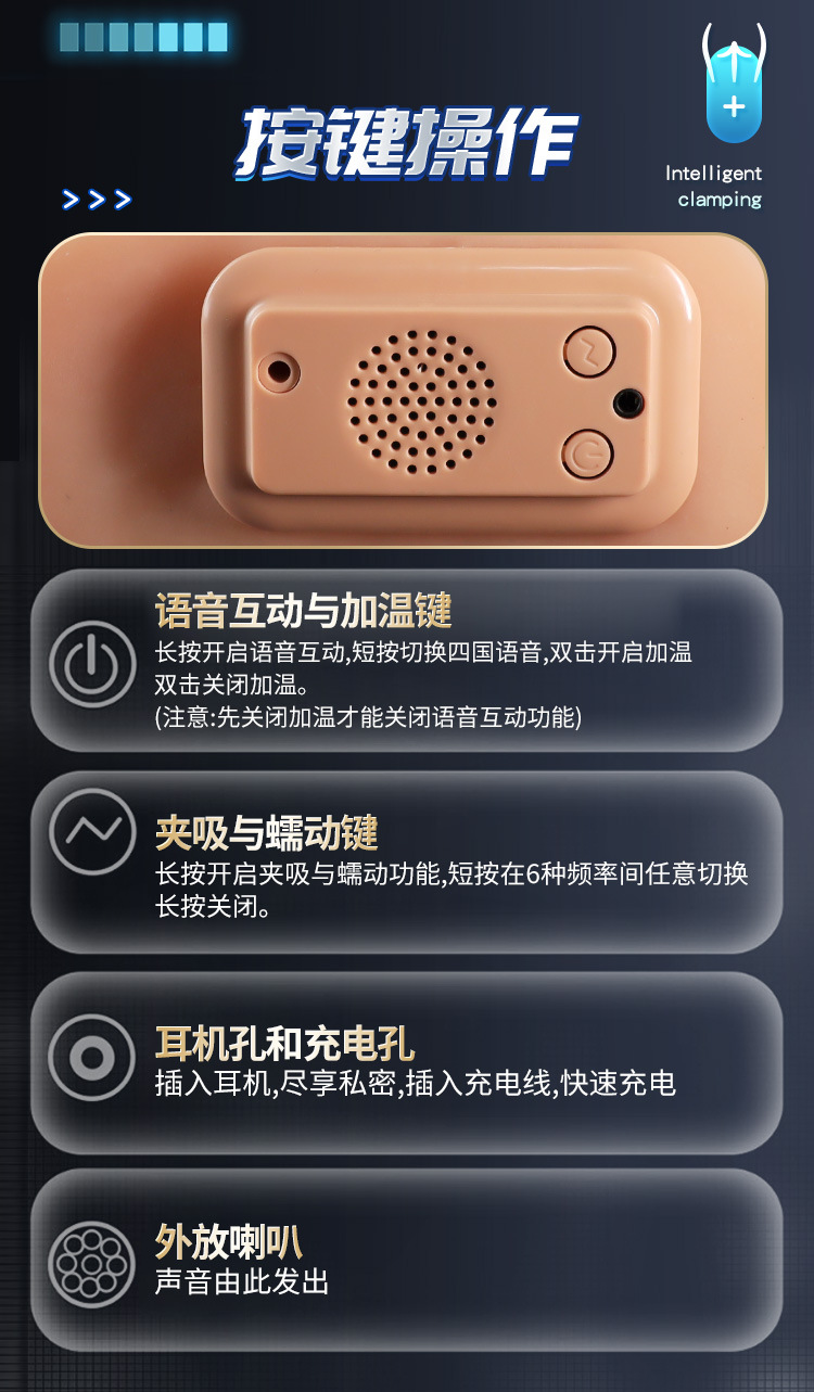 Jiuai Asai Anna Half-Body Masturbator with App Suction Heating Vibration — detail image 22