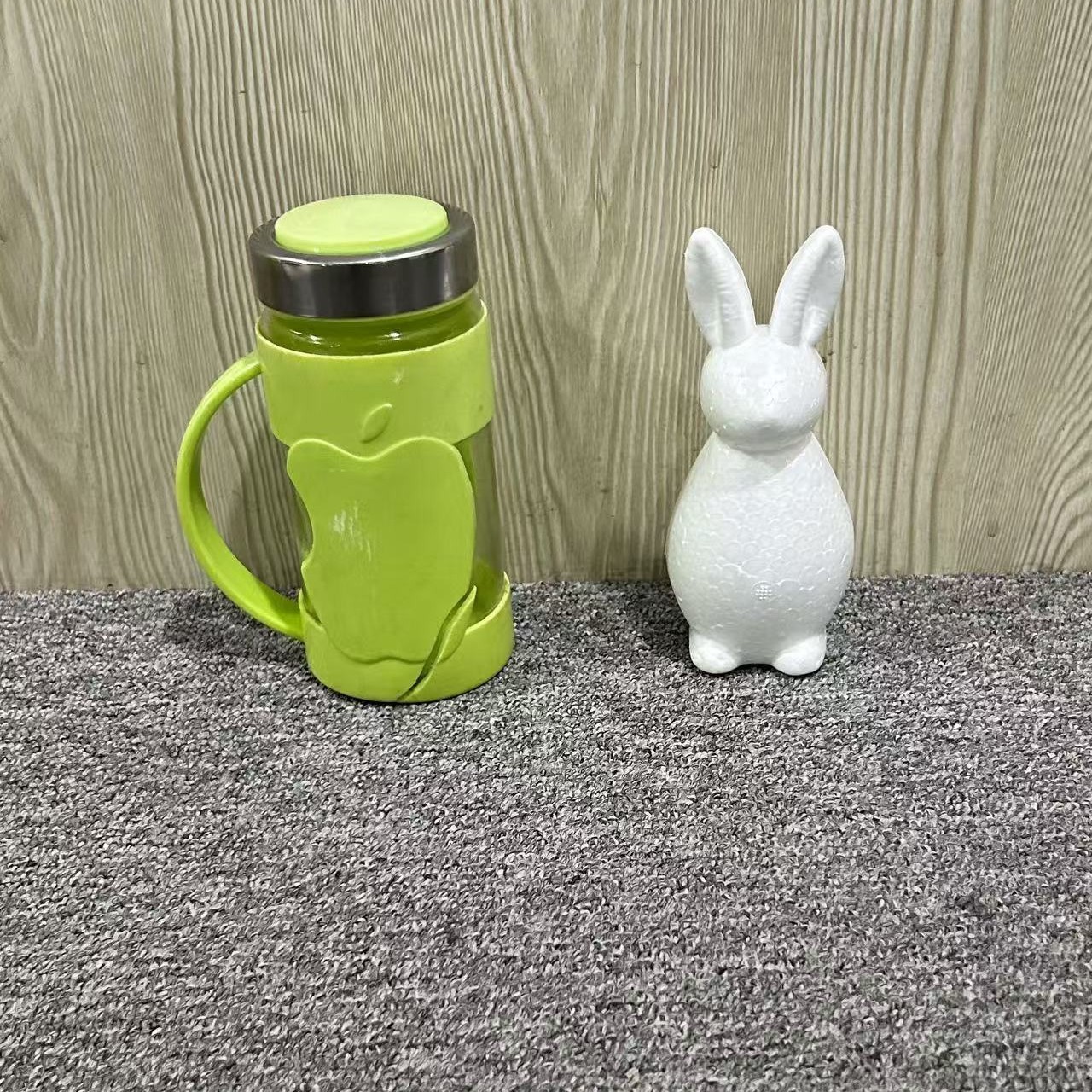 Oso de espuma directo de fábrica blanco DIY material de arreglo floral hecho a mano Día de San Valentín Rosa oso con juguete