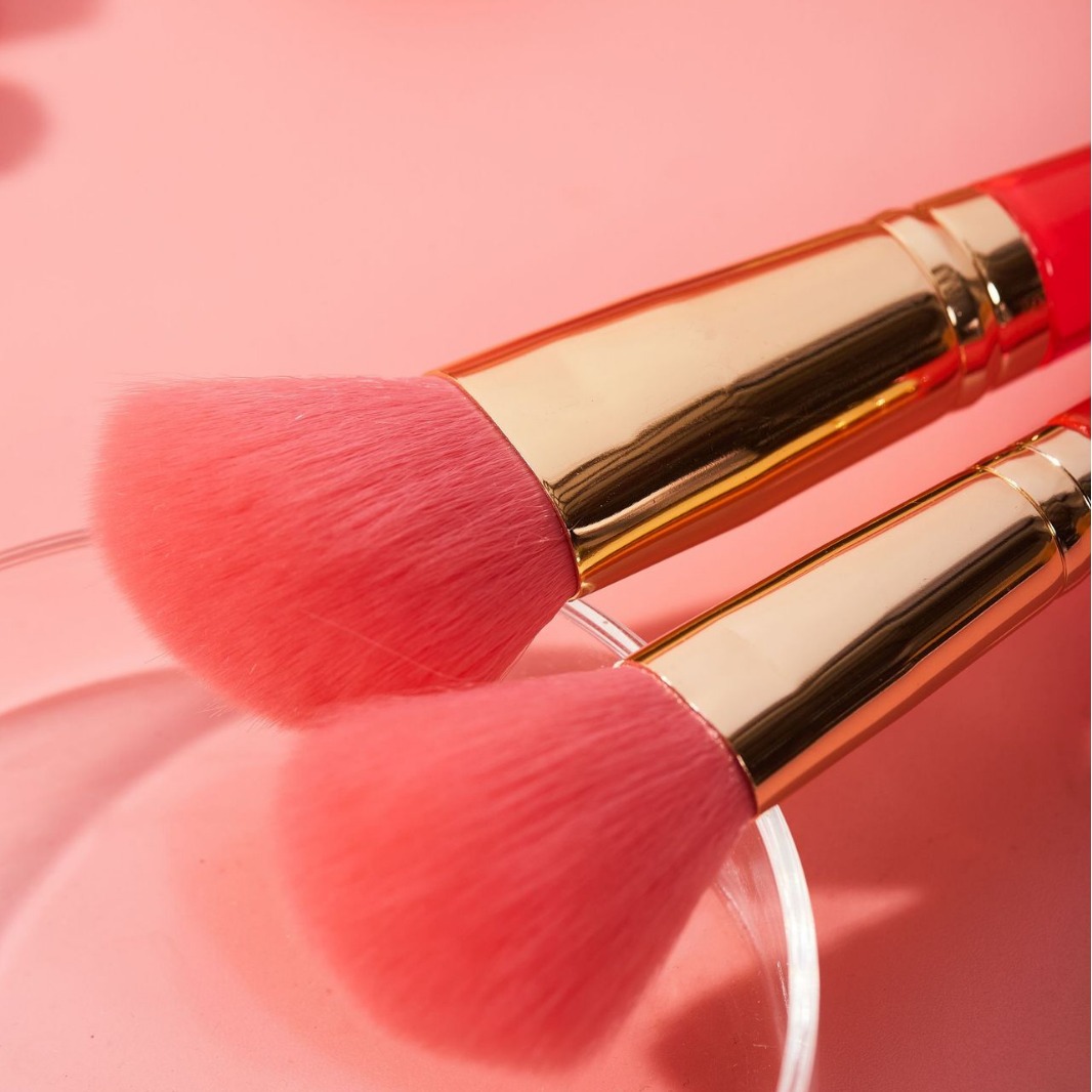 9-teiliges Make-up-pinselset Mit Transparenten Griffen_voghion.com