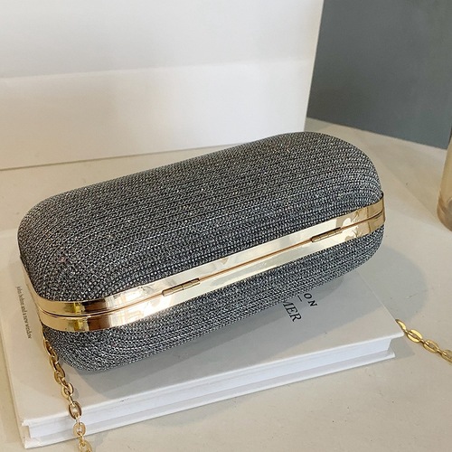 2024 New Trendy Women's Handbag with Exquisite Texture, Simple Evening Bag, Stylish Chain Single Shoulder Crossbody Bag for Women