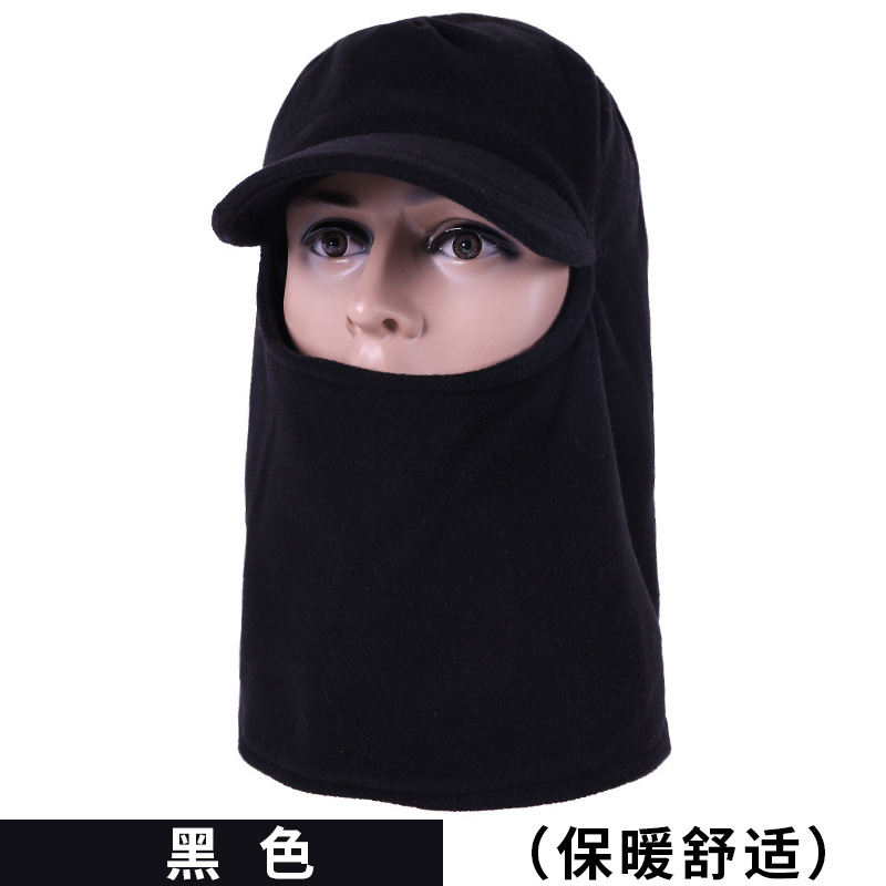 热销冬季户外加厚双层多功能抓绒骑行头套蒙面帽CS帽子户外骑行帽|undefined