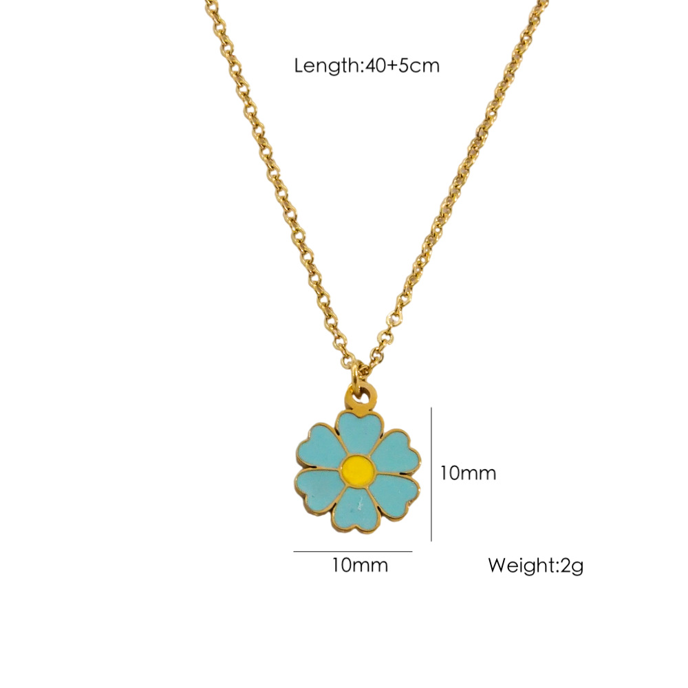Holiday, Travel Occasion Simple Style Classic Style Geometric Natural Stone Titanium Steel Pendant Necklace In Bulk