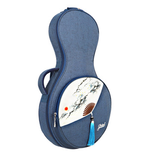 Jinchuan Yueqin Bag Fan-shaped Pattern Backpack Folk Music Professional Peking Opera Yueqin Bag Factory Wholesale 2132