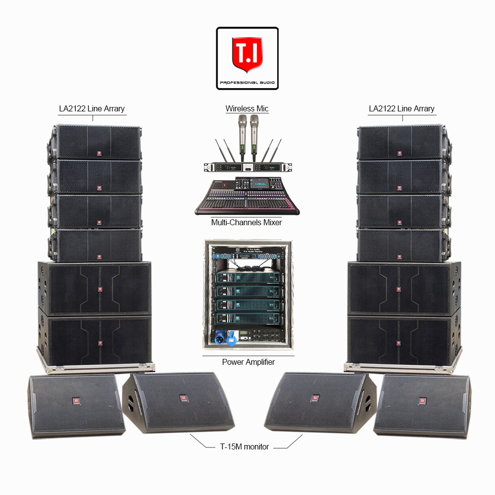 双12寸线阵音响 无源线阵音响 专业防水线阵音响 线阵音响套装