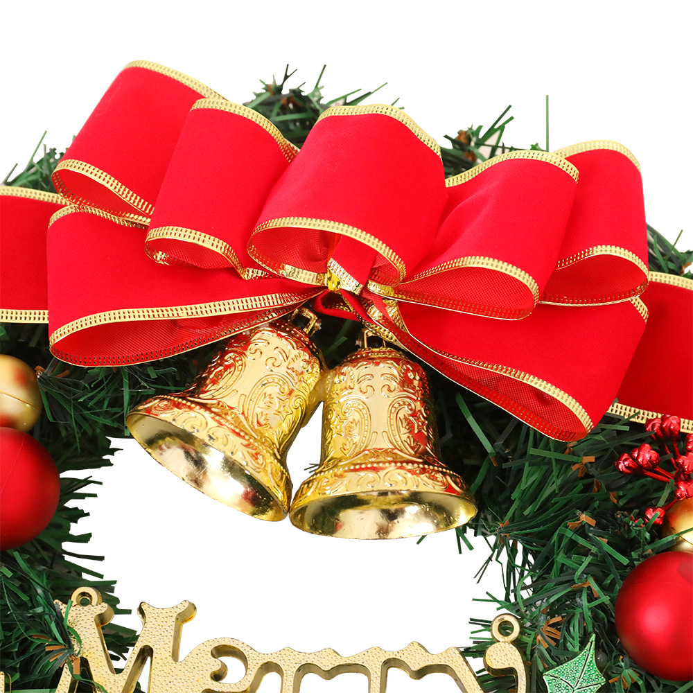 Decoraciones de Navidad con luces guirnalda ventana diseño puerta colgante cálido anillo ratán luz sitio diseño apoyos guirnalda