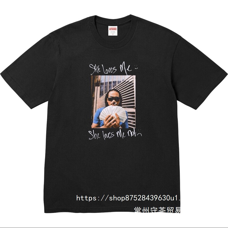 High Version Sup Ss25 Max B Tee Chest Character Photo Print Round Neck Casual Short Sleeve T-Shirt Wholesale High Version Sup Ss25 Max B Tee Chest Character Photo Print Round Neck Casual Short Sleeve T-Shirt Wholesale