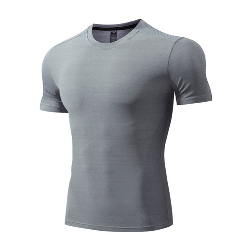 lulu summer men's large size sports casual cold-sense ice silk round neck short-sleeved running gym training quick-drying clothes