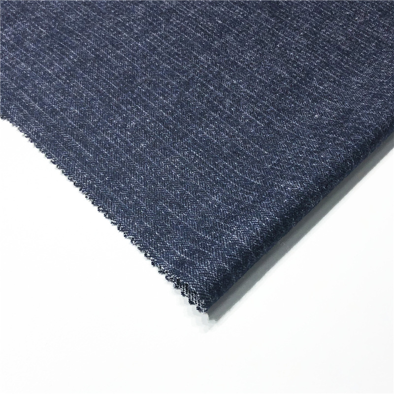 梭织粗纺西装毛纺面料春秋呢子藏青毛棉薄型人字纹毛呢花呢