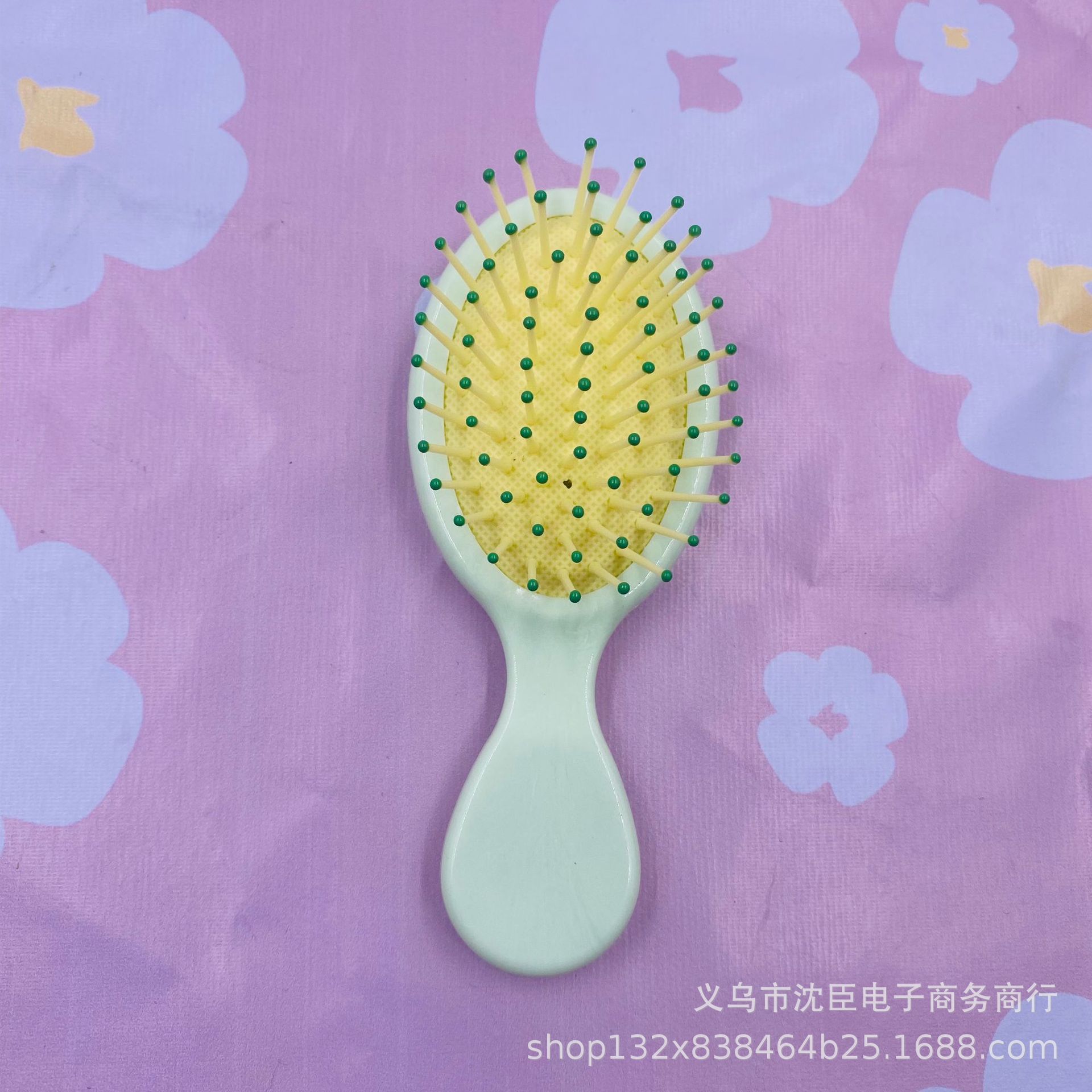 Nuevo color macaron cojín de aire peine airbag masaje peine lindo pelo liso plegable crema pegamento portátil peine color caramelo