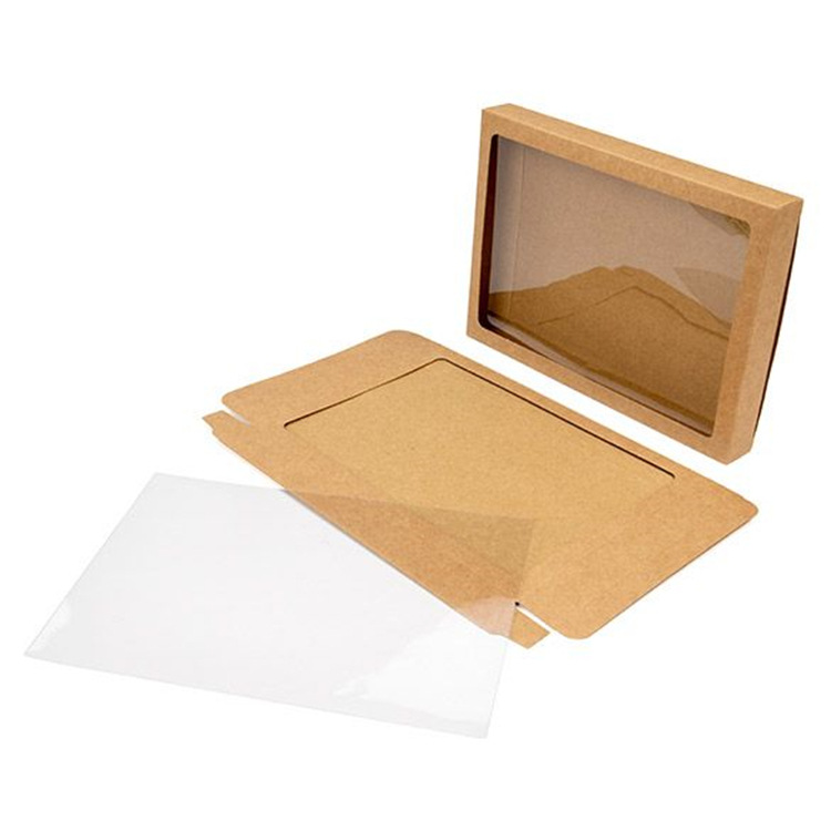 厂家化妆刷纸盒带PVC窗口 新款彩印塑料透明包装牛皮卡盒